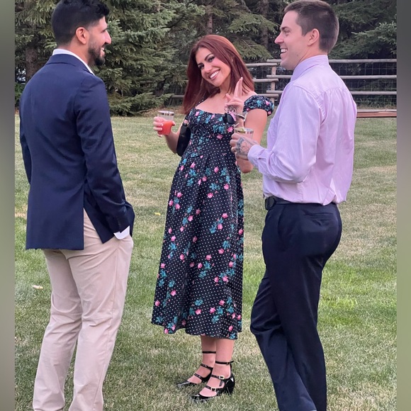 XS For Love & Lemons Florentina Midi Dress - Picture 4 of 4